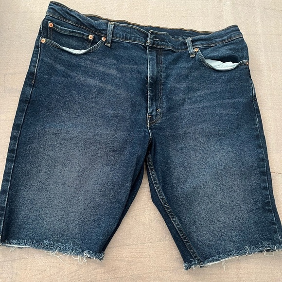 [W40]Levi’s 511 Men Stretchy Dark Wash Denim Shorts - Picture 1 of 6